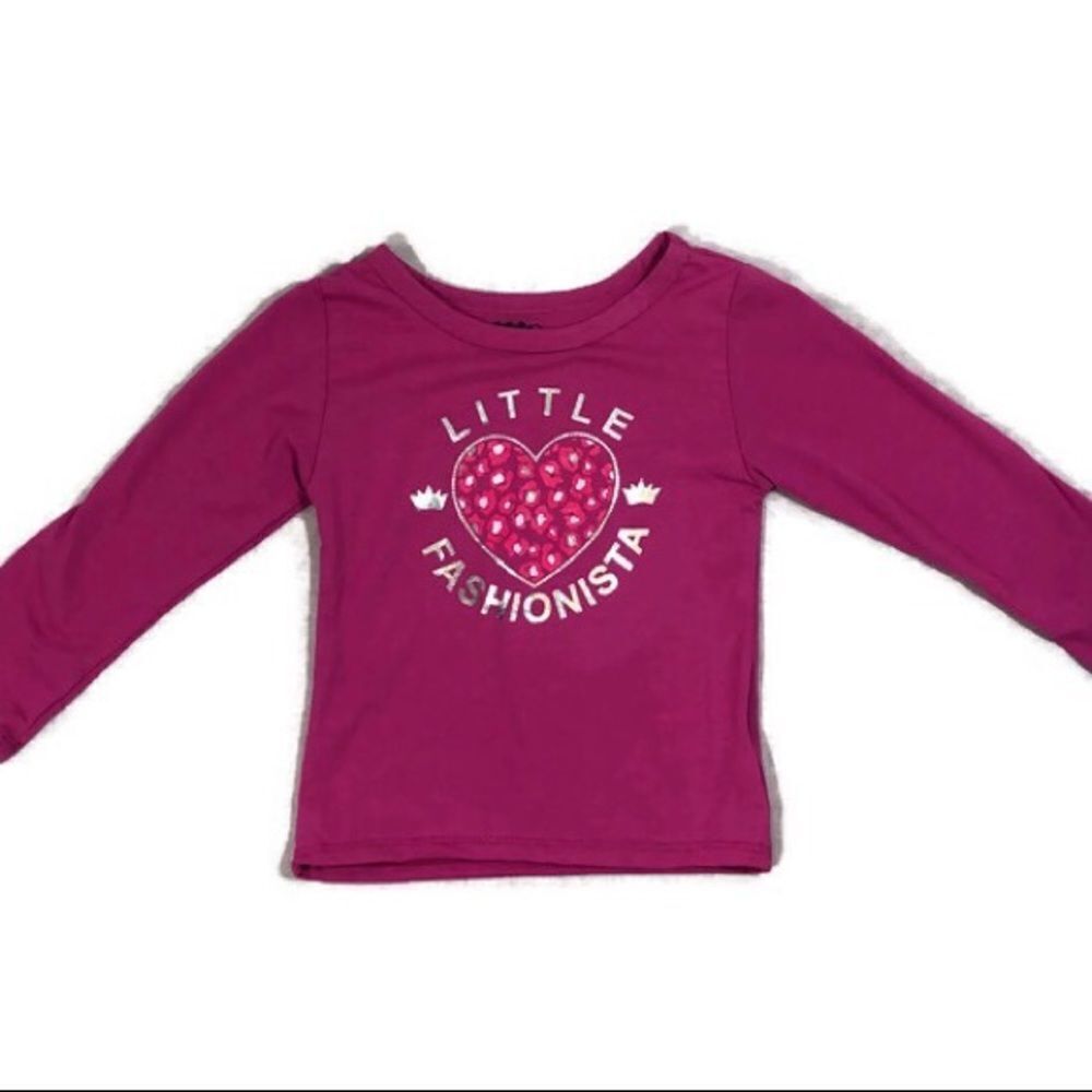 DDG Darlings Size 4T Long Sleeved Pink Tee Shirt